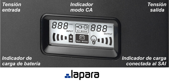 frontal de Sai interactivo 2000 Va Lapara LA-VST-2000LCD
